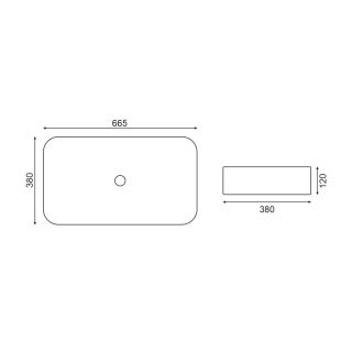 Раковина чаша Bronze de Luxe TREND 1363-MG, серый